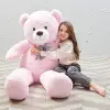 120 cm Papyonlu Sevimli Pelüş Ayı, Pembe