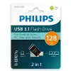 128 GB OTG Çift Bağlantılı Type-C ve USB Flash Bellek
