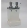 13118 LECCE WHITE SILVER 2Lİ SIBI SABUNLUK