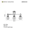 1396-52-43 Ponte 3lü Plafon, Eskitme 3 X E27