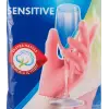 149212 Candy Pink Sensitive Eldiven, %100 Doğal Lateks, M 3lü set