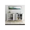 1602 Elegante 180 Cm Modern Konsol Beyaz