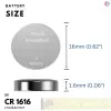 1616 CR1616 DL1616 3V Lityum Madeni Para Pil, 10 Adet