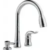16970-sd-dst Single Griff Pull-Down Mutfak Armatürü Sabunluklu Krom