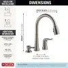 16970-Sssd-DST Single Handle Pull-Down Kitchen musluk with sıvı sabun dispenseri, paslanmaz by musluk