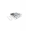 17 mm krom bijon kapağı, 20 adet