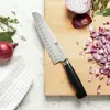18 cm oluklu kenarlı Santoku bıçağı