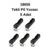 18650 Tekli Pil Yuvası, 5 Adet