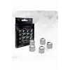 19 mm krom bijon kapağı, 20 adet