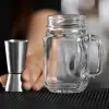 2/4 çelik jigger kokteyl ölçer