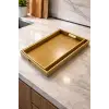2 Adet Bambu Modern Tasarım Servis Tepsi Seti