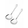 2 Adet Çelik Sofra Servis Kaşığı 21 cm 86951236541258aybaba