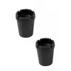 2 Adet Kokusuz Oval Plastik Küllük MIT1131
