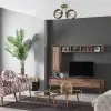 2li Ahşaplı Eskitme Plafonyer, 2 X E27