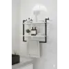 2li Duvara monte Banyo Rafları (Beyaz)