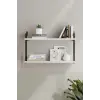 2li Duvara Monte Kitaplık, Raf (Beyaz)