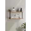 2li Duvara Monte Kitaplık, Raf (Çam)