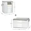 2li Pvc Pencereli Stuff & Things Gri Çizgili Hurç Set