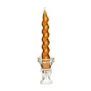 2li Twirl Glow Gold Şamdan Mum Seti (18 cm)