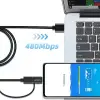 2si 1 Arada Type-C Micro USB Şarj ve Data Kablosu 1.2 Metre