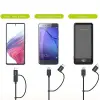 2si 1 Arada Type-C Micro USB Şarj ve Data Kablosu 1.2 Metre