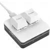 2 Tuşlu Makro Mekanik Klavye Programlanabilir Oyun-Muhasebe-Copy-Paste Tuş Usb Renkli Işık Beyaz