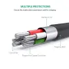 2.0 A USB-A & Mini-USB, Şarj ve Data Kablosu, 1.5 Metre, Siyah
