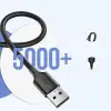 2.0 A USB-A ve Micro USB Data ve Şarj Kablosu 50 Santimetre Siyah ACBUGN60135