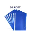 20 Adet A4 Mavi Telli Dosya Ekonomik Kaliteli