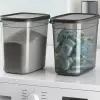 2000 ml tablet ve deterjan saklama kabı, 2li set, antrasit