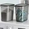 2000 ml tablet ve deterjan saklama kabı, 2li set, antrasit