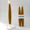 22 cm mermi formlu balmumu şamdan mumları, 2 adet