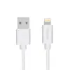 2.4A iPhone Lightning Şarj ve Data Kablosu Beyaz 1 Metre