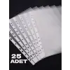 25 Adet A4 Şeffaf Dosya Föy Poşet Dosya