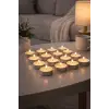 25li Tealight Mum Seti(Vanilya)
