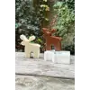 2D geyik silikon mum kalıbı, 1 adet