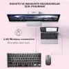 2in1 Kablosuz ve Bluetooth Türkçe Klavye Mouse Seti, Şarjlı - AL4285