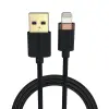 2m Lightning To Usb-A Örgülü Şarj Kablosu - Siyah