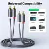 2RCA to 2RCA Ses Kablosu, 3 Metre