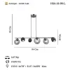 3+3 Sıralı Antik Lak Avize, 3xGU10+3xE27