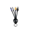 3 in 1 USB Kablo Siyah