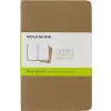 3lü cep boy bej düz defter, karton kapak