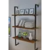 3lü Duvara monte Kitaplık, Raf (Ceviz)