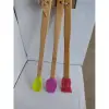 3lü Spatula Seti,Ahşap Saplı Silikon Spatula Seti