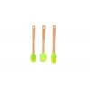 3lü Spatula Seti,Ahşap Saplı Silikon Spatula Seti