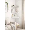 3Lü Üçgen Köşe Duvar Raf 31 x 26 x 23