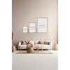 3 Parça Çerçeve Görünümlü Mdf Tablo Seti - ARTSYCLLCT33-2030