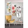 3 Parça Çizim Çiçekler Desenli MDF Duvar Tablosu