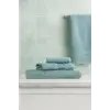 3 Parça Ekonomik Banyo Havlu Seti, %100 Pamuklu, Basic, Mint
