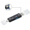 3ü 1 Arada Type-C ve Micro USB OTG TF Kart Okuyucu 5068
